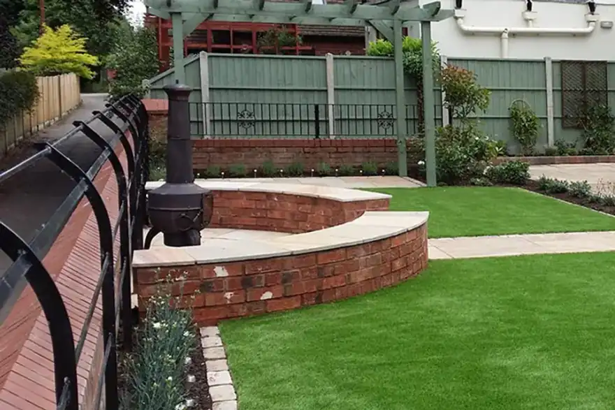 Artificial grass installation by Turfcare Landscapes