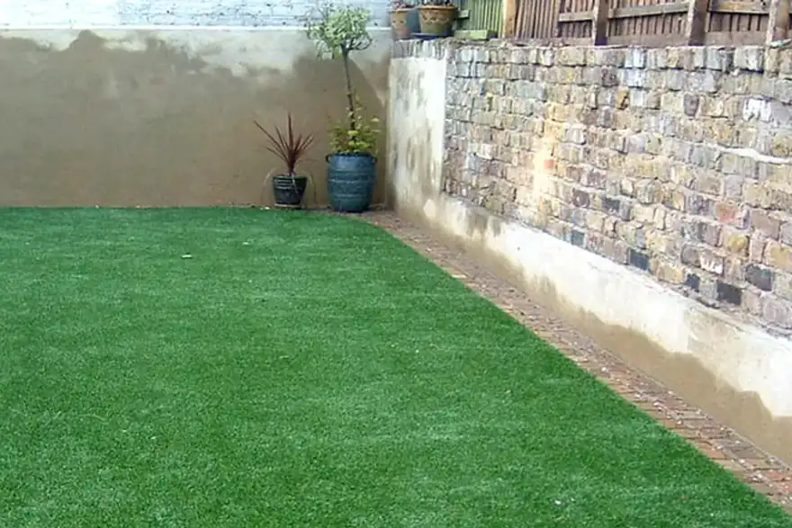 Artificial grass installation by Turfcare Landscapes