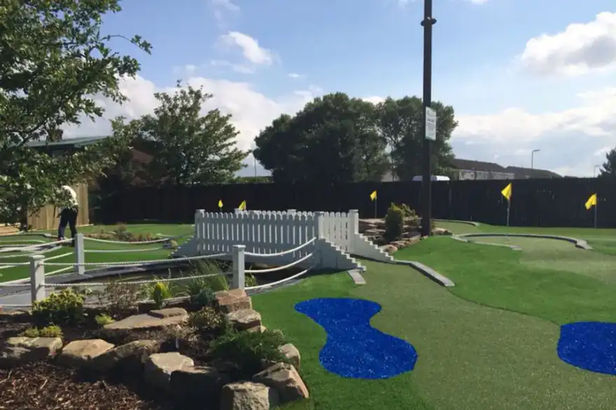 Artificial grass installation by UK Artificial Lawns