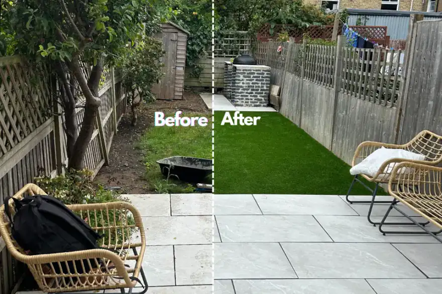 Beautiful landscaped garden
