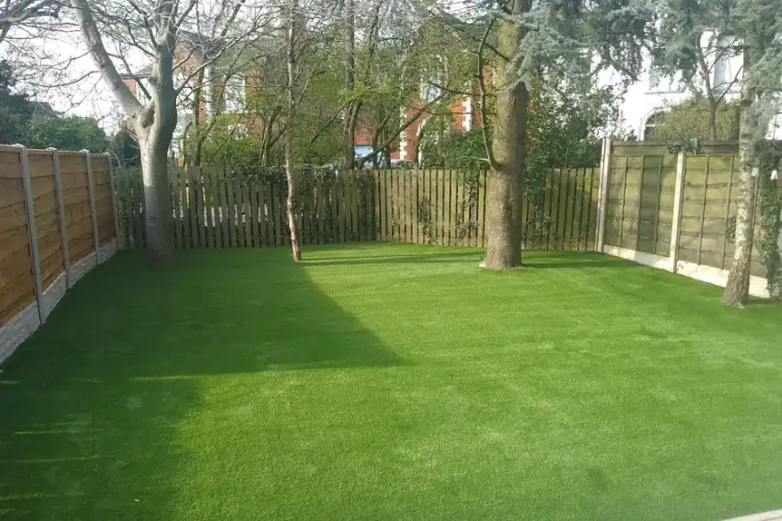 Artificial grass installation by Unreal Lawns