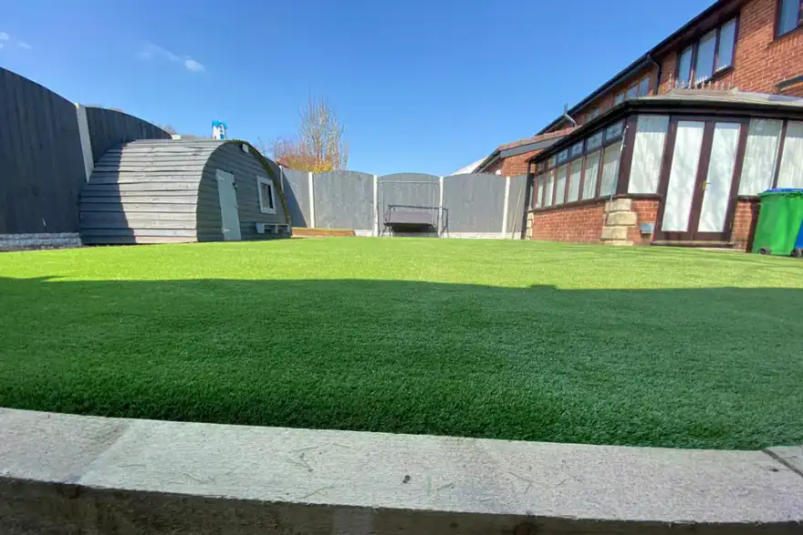 Artificial grass installation by Unreal Lawns