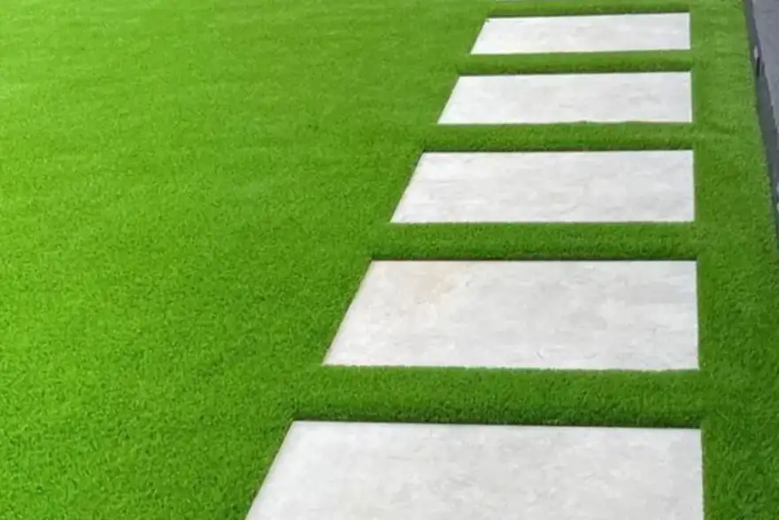 Artificial grass installation by Vertedge
