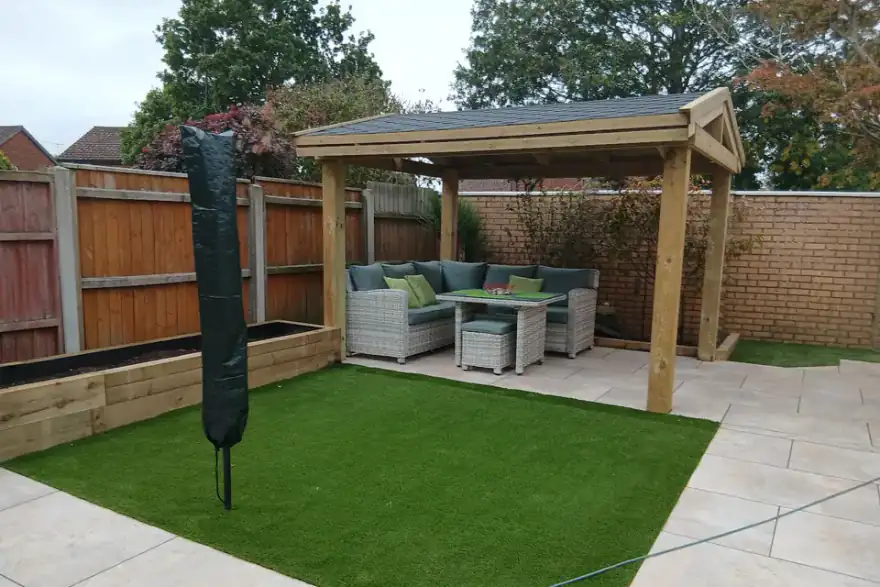 Artificial grass installation by Vivid Landscapers Ltd