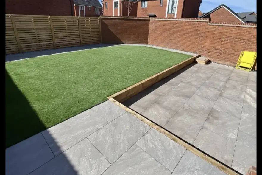 Artificial grass installation by Watson West Midlands - Landscaping & Garden Design