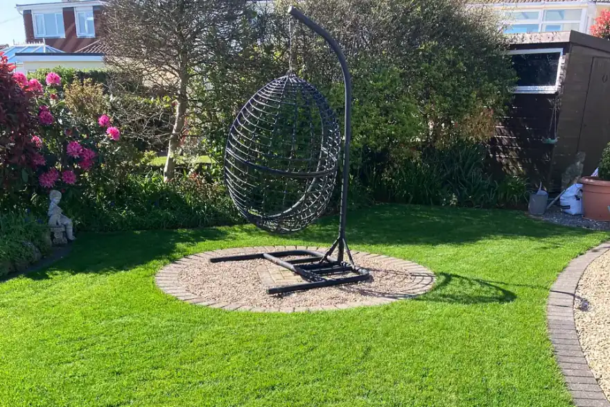 Artificial grass installation by Willow Garden Services and sales (sw) Ltd