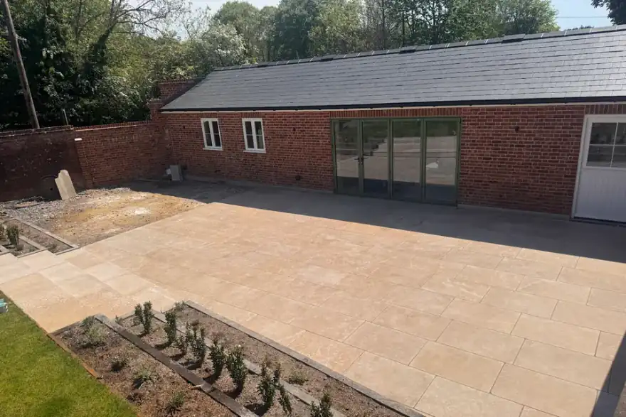 Artificial grass installation by Wiltshire Landscapes LTD