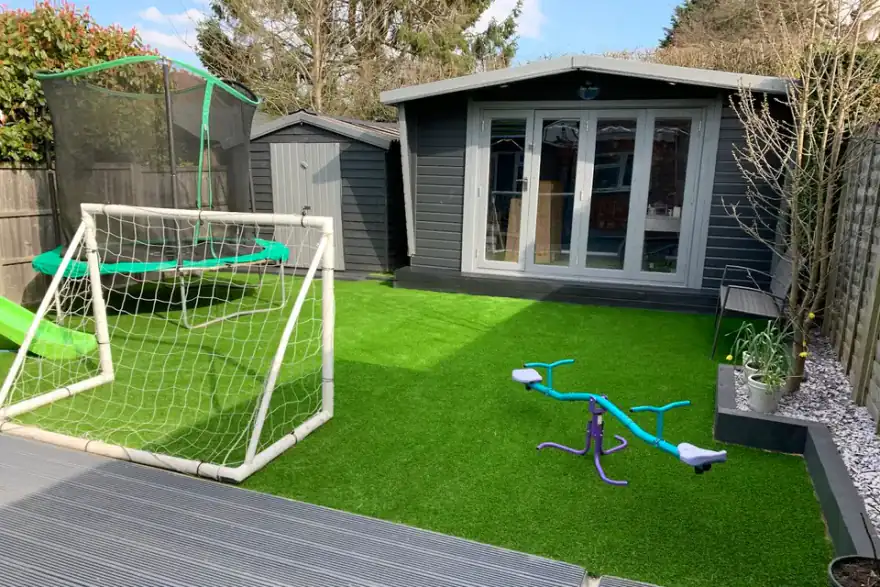 Artificial grass installation by Wonderlawn Ltd