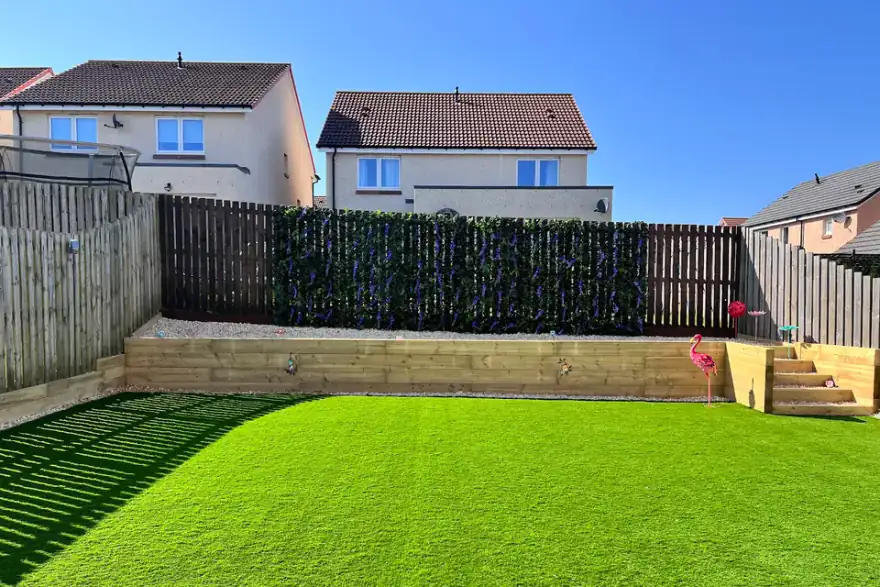 Artificial grass installation by Wonderturf