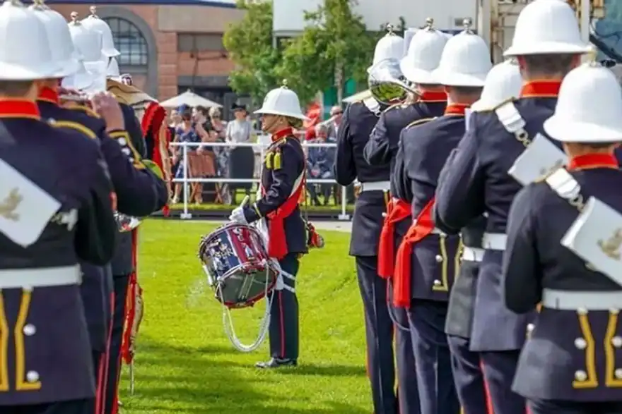 Today we are reminiscing on this time last year when we were preparing to install this huge “English Garden Party” for the opening of the new Spirit of Discovery ship down in Dover. . An amazing example of event production and teamwork by